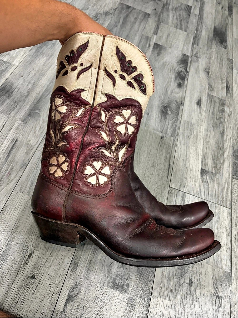WESTERN BOOT CO TUCSON ARIZONA VINTAGE 1939 Leather Cowboy Boots Bought at RRL